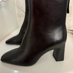 Mango Black Heeled Boots